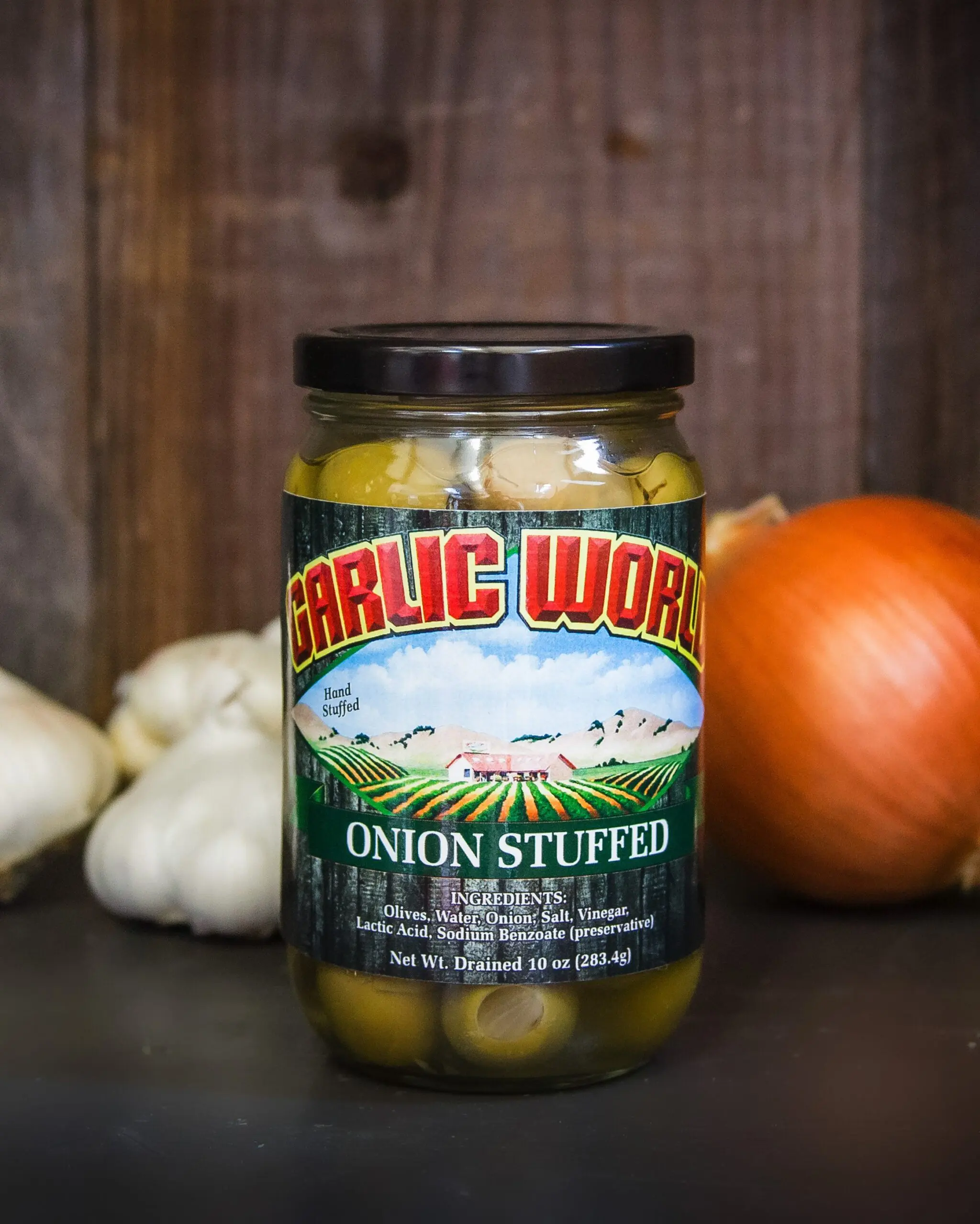 Garlic World Onion Stuffed Olives – Garlic World